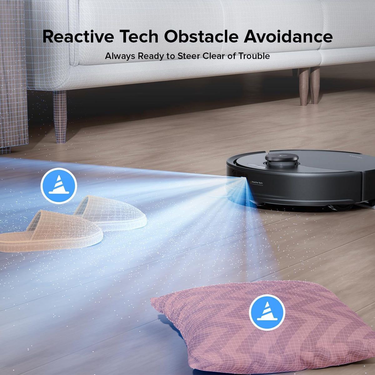 roborock Q10 X5+ Robot Vacuum and Mop, Self-Emptying, Hands-Free Cleaning for up to 7 Weeks