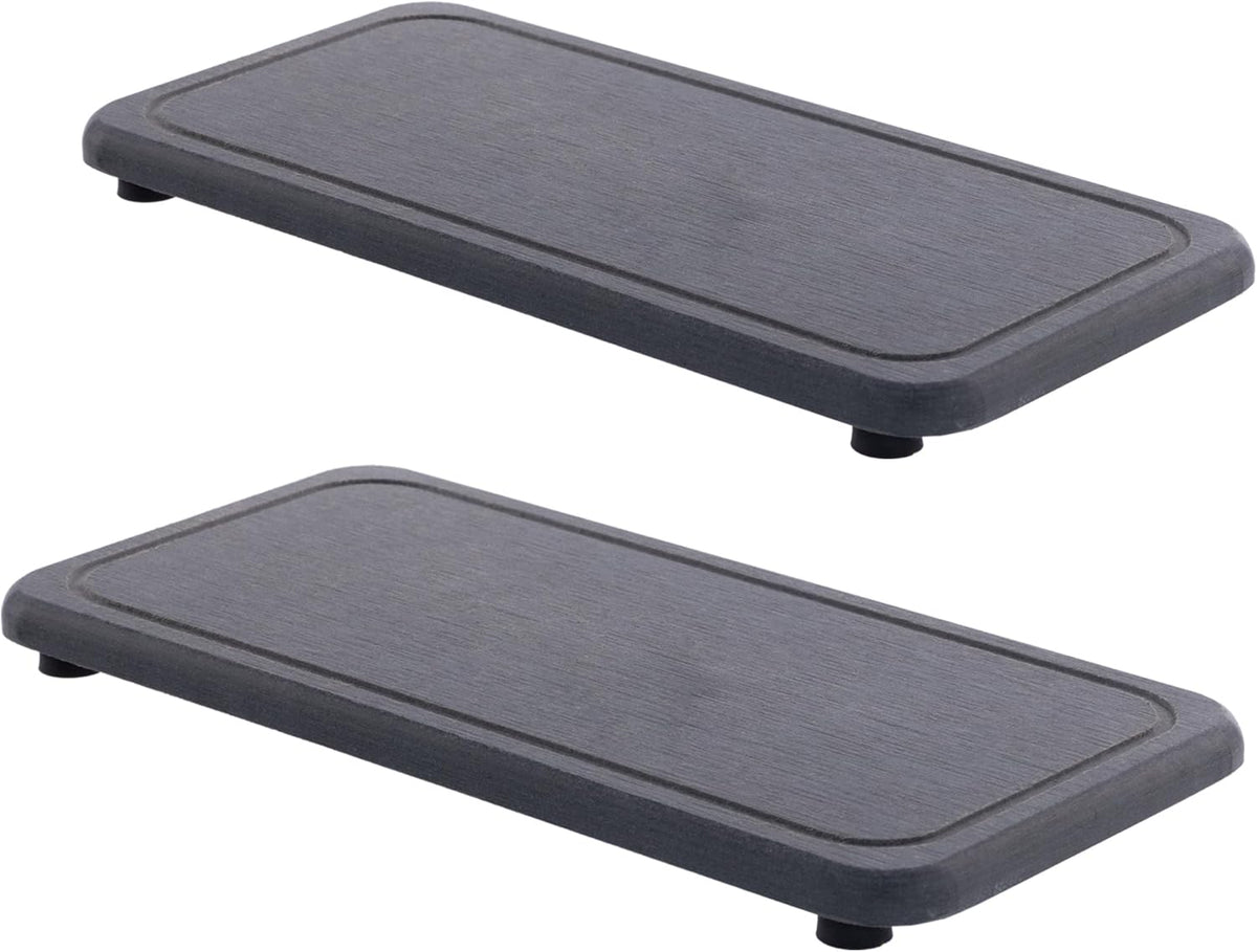 2 Pcs Water Absorbing Stone Trays, Kitchen/Bathroom Sink Soap Dish, Diatomite Tray Used for Hand