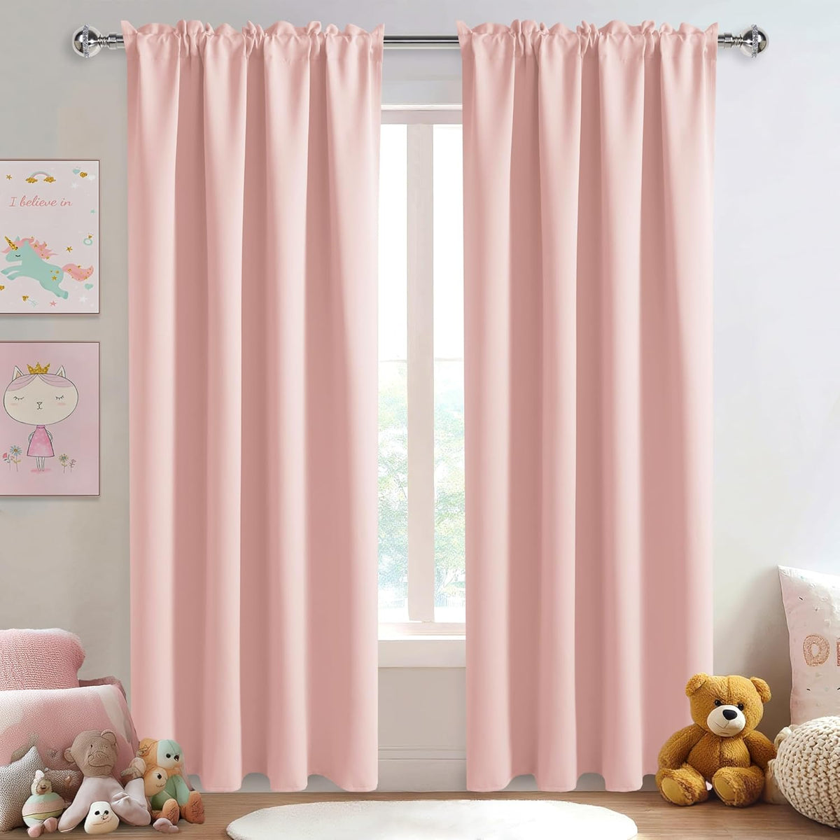 DWCN Blackout Curtains – Thermal Insulated, Energy Saving & Noise Reducing Bedroom and Living Room