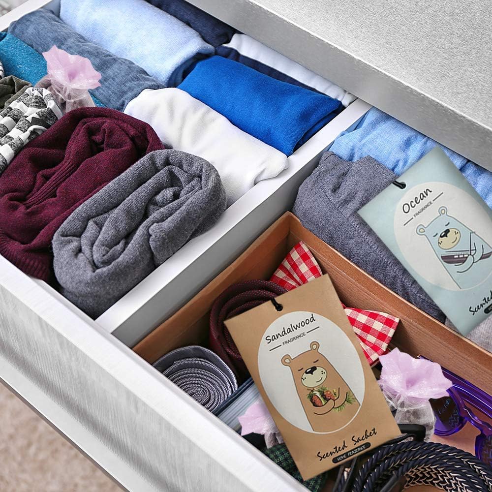 14 Packs Scented Sachets for Drawers and Closets Lavender, Rose, Jasmine, Ocean, Vanilla
