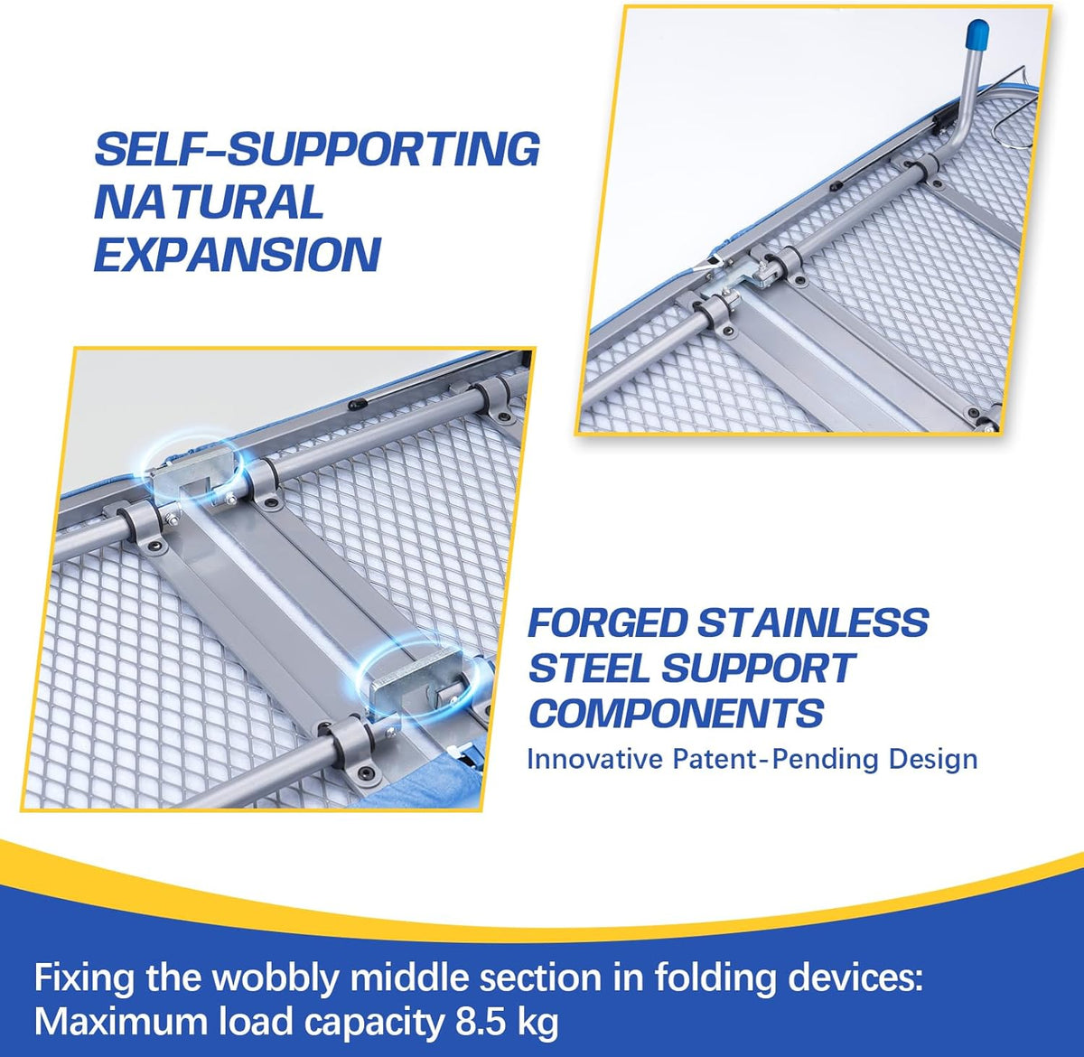 Tabletop Ironing Board with Iron Rest, 32" x12'' Metal Mesh Panel Mini Ironing Board with Heat