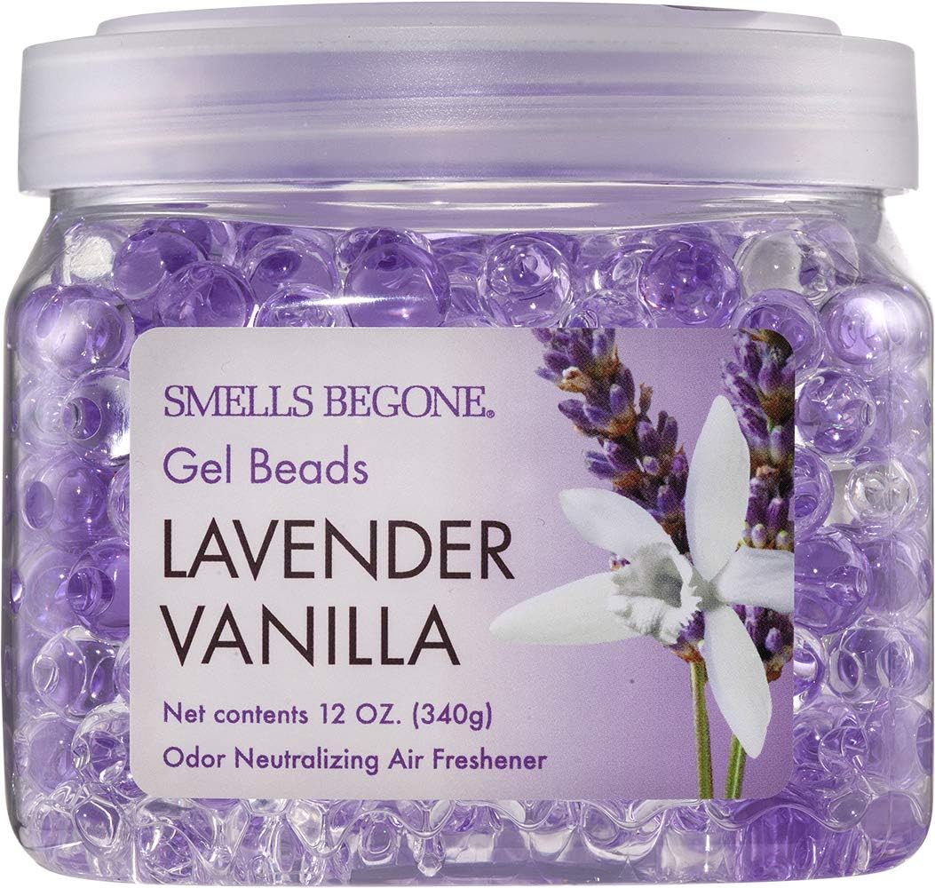 SMELLS BEGONE Odor Eliminator Gel Beads - Air Freshener - Eliminates Odor in Bathrooms, Cars