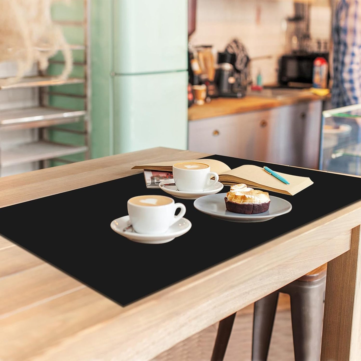 Food Grade Silicone Table Protector Mat 47x24 Inch, Heat Resistant Desk Pad for