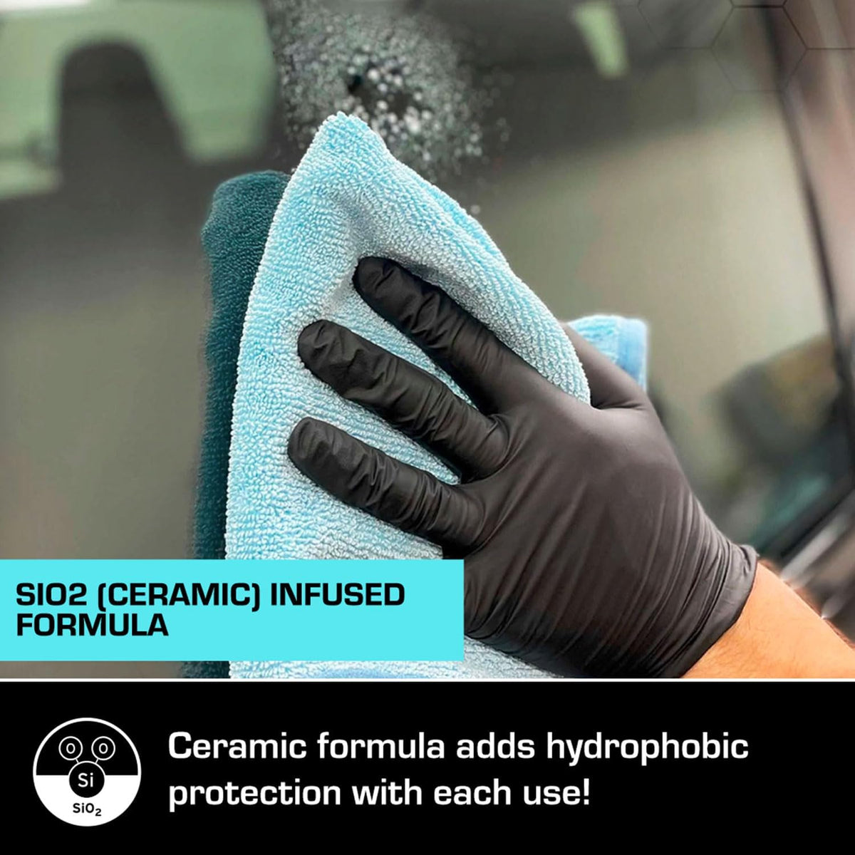 Ethos Clarity V2 - Ceramic Glass Cleaner and Water Repellent - Streak-Free Window Cleaner with