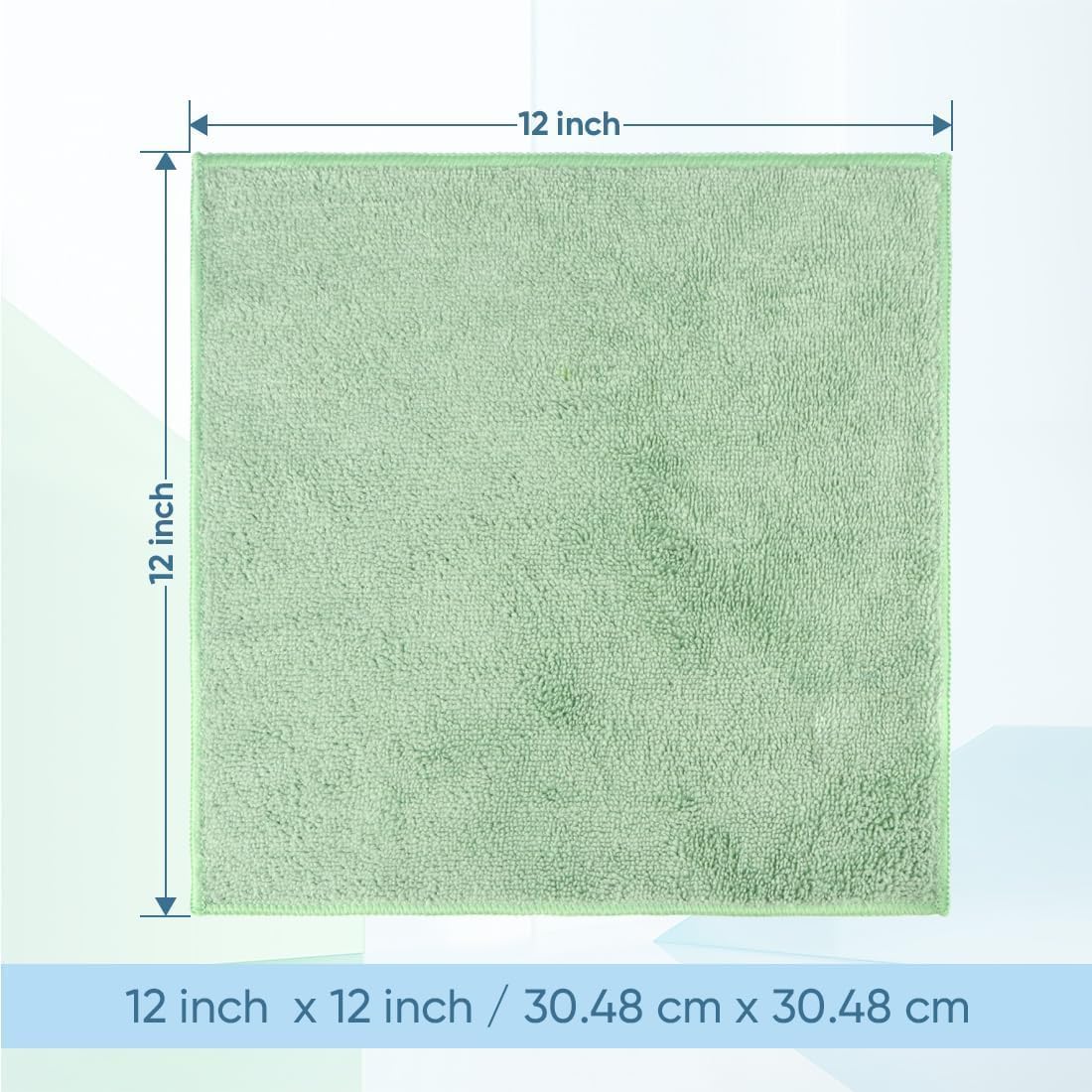 HOMEXCEL Microfiber Washcloths 12 Pack, Highly Absorbent and Soft Face Towel, Multi-Purpose Wash