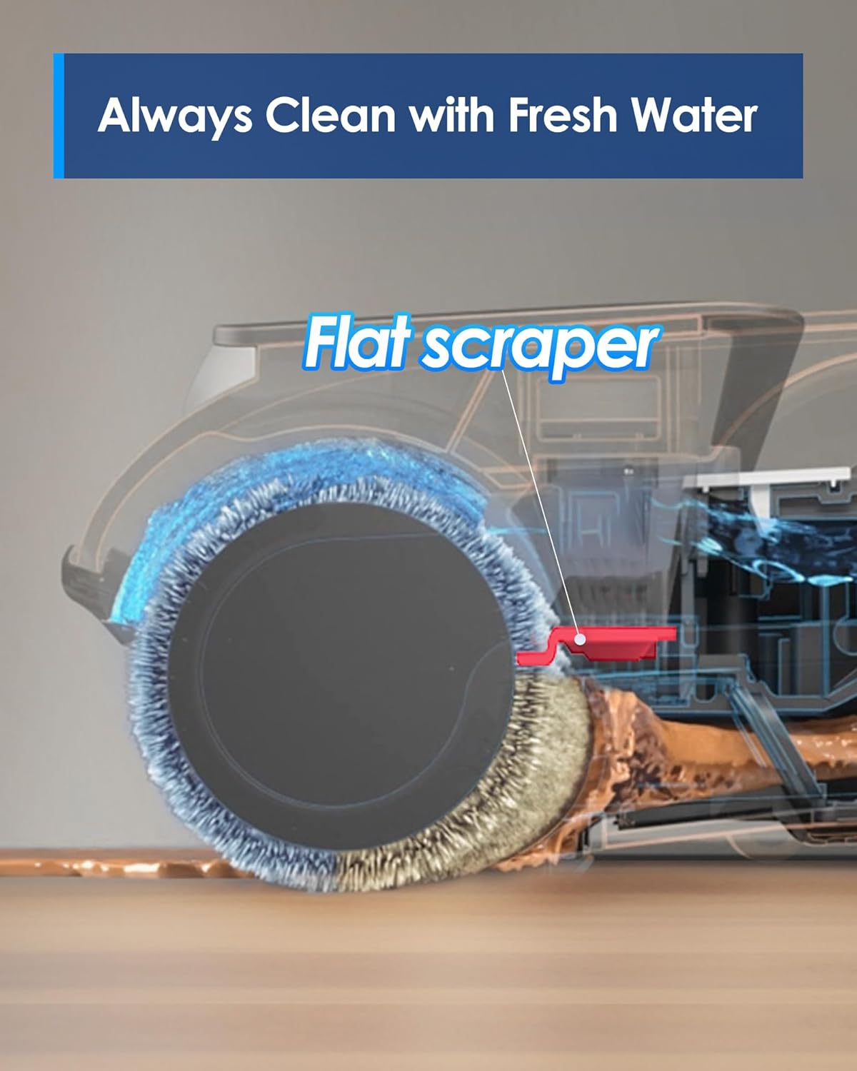 Tineco iFLOOR 5 Breeze Complete Wet Dry Vacuum Cordless Floor Washer, One-Step Cleaning for Hard