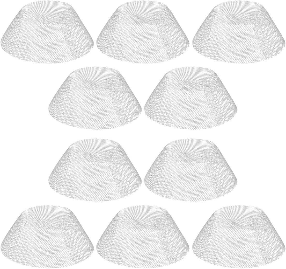 10 Pcs Round Range Hood Filters Filter Replacement Grease Net for Kitchen Range Hood (19 cm in