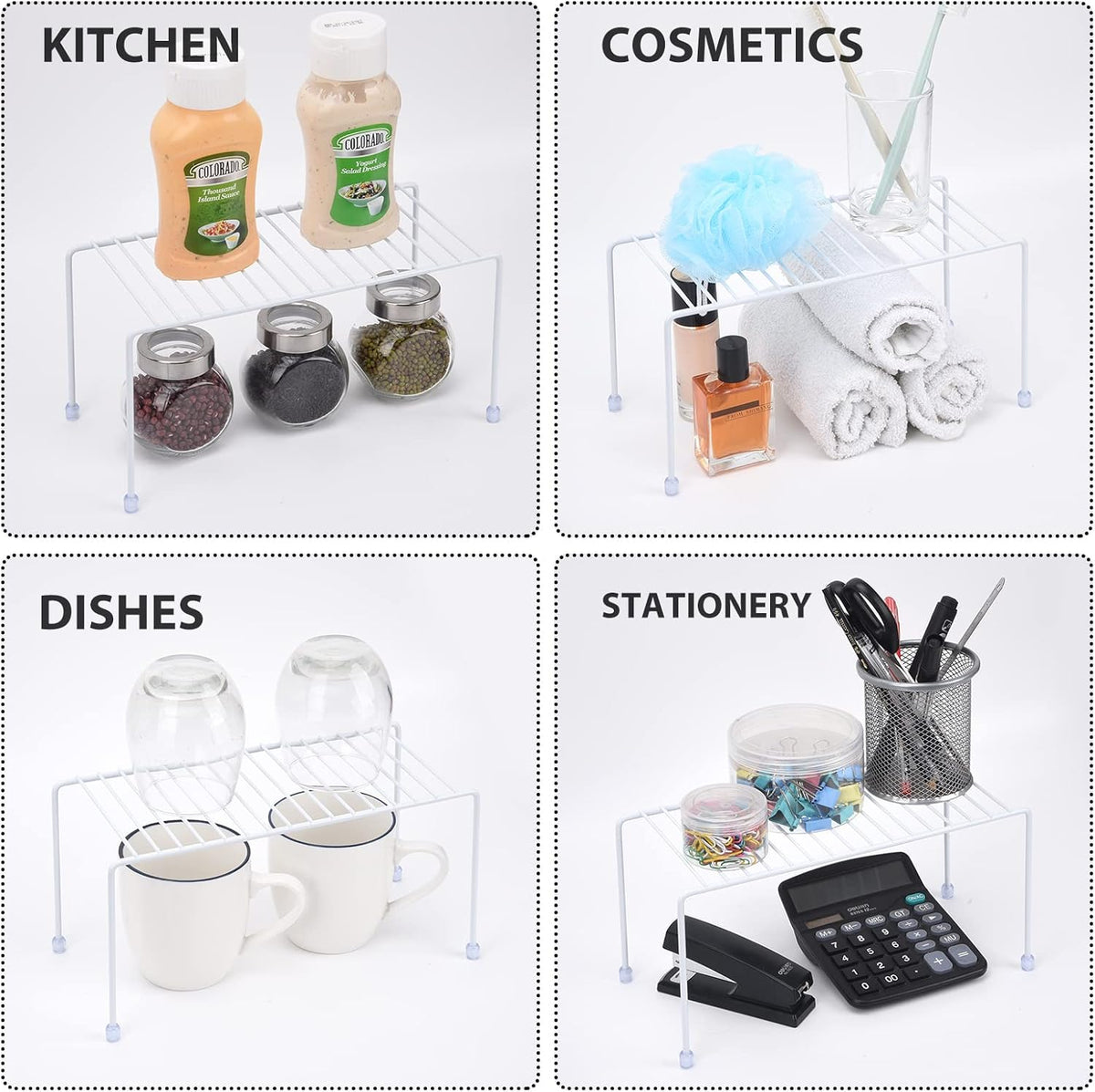 Kitchen Shelves, Cabinet Organization Mini Storage Shelf, Storage Rack Organizer for Kitchen