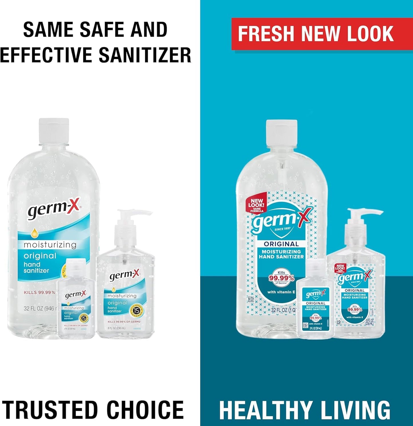 Germ-X Original Hand Sanitizer Gel, Mini Travel Size for On-The-Go, Display Pack, Back to School