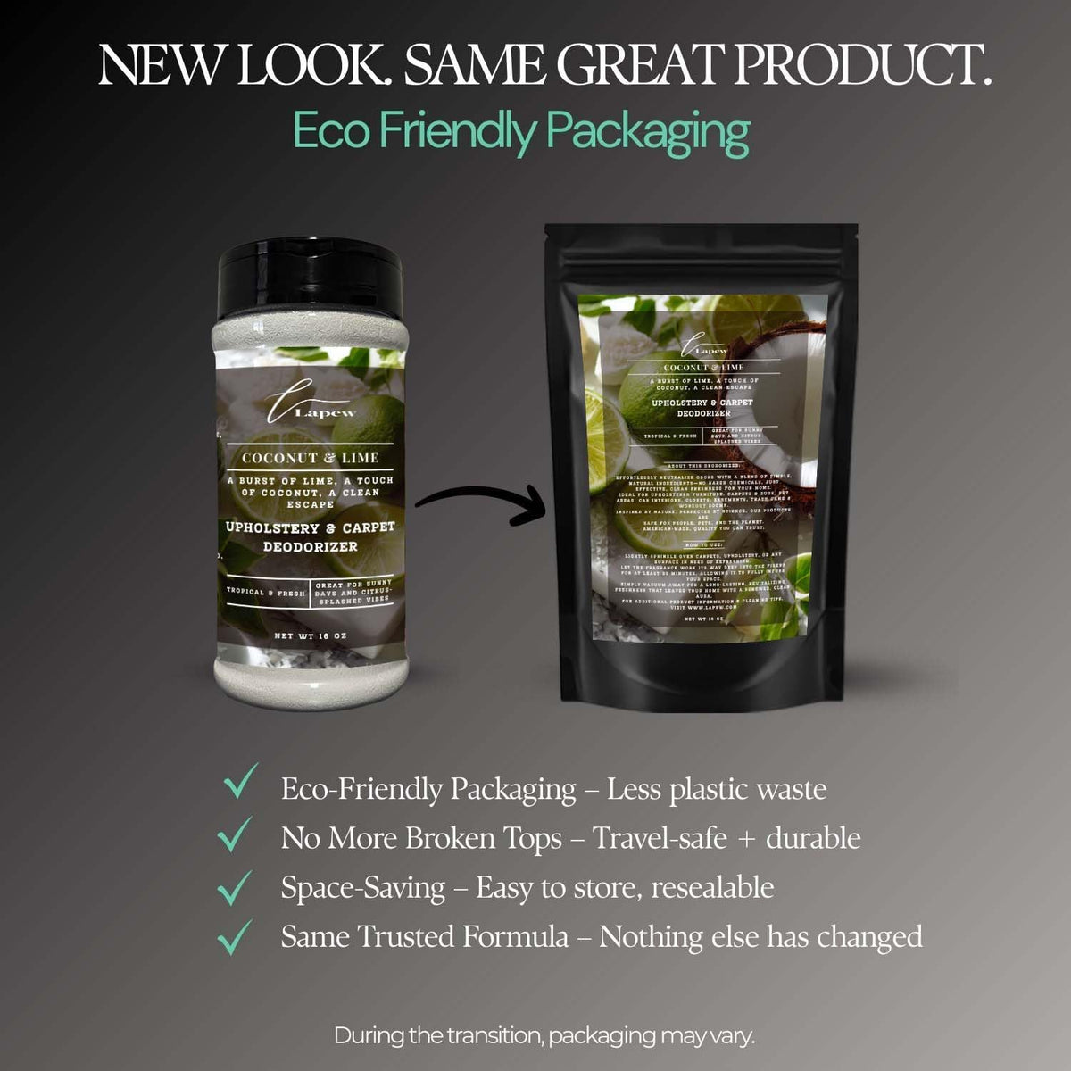 Coconut & Lime Carpet Freshener Powder: Powerful Odor Eliminator for Home, Upholstery Deodorizer