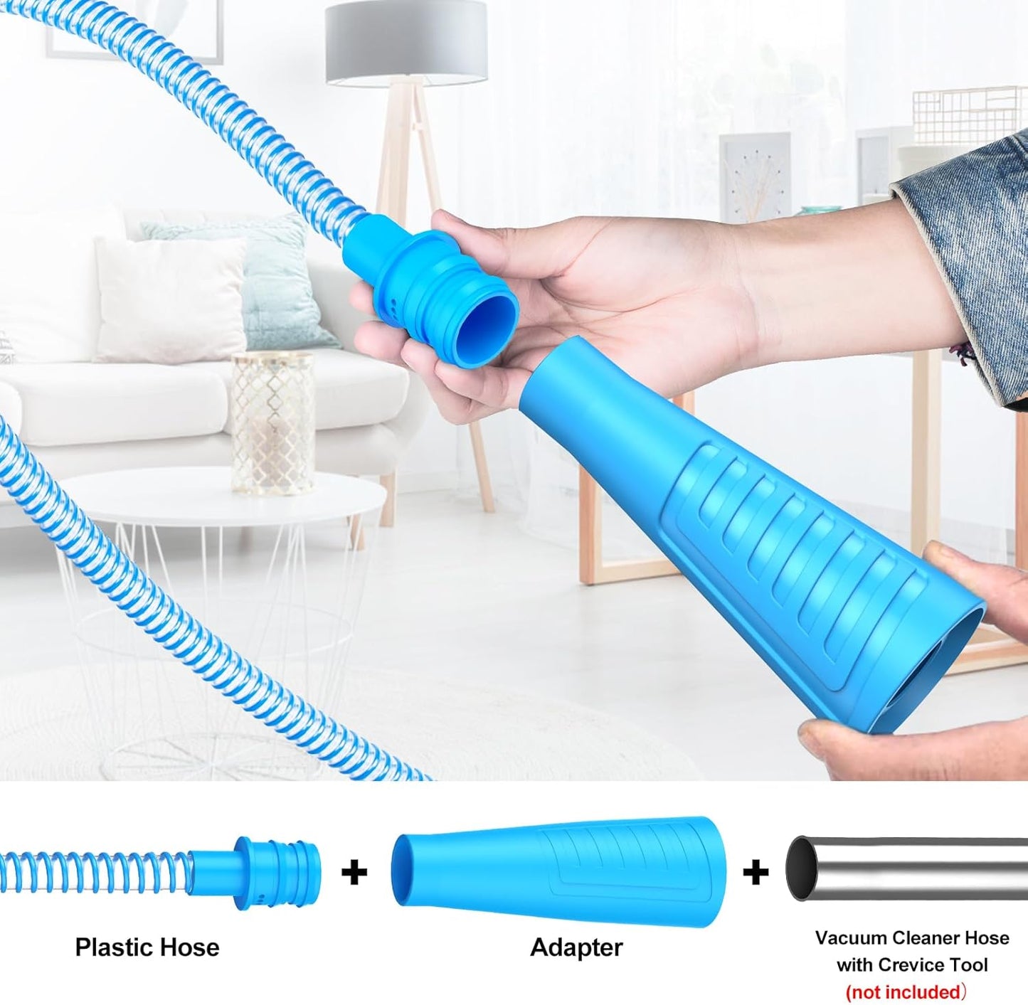 Sealegend Dryer Vent Cleaner Kit Dryer Lint Vac Attachment with Brush, Lint Remover, Dryer Vent