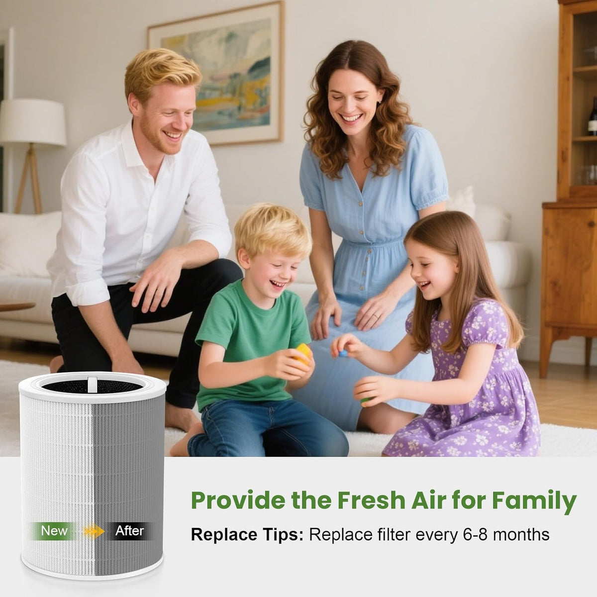 Core 600S Replacement Filter for LEVOIT Core 600S & Core 600S-P Air Purifier, 3-in-1 HEPA