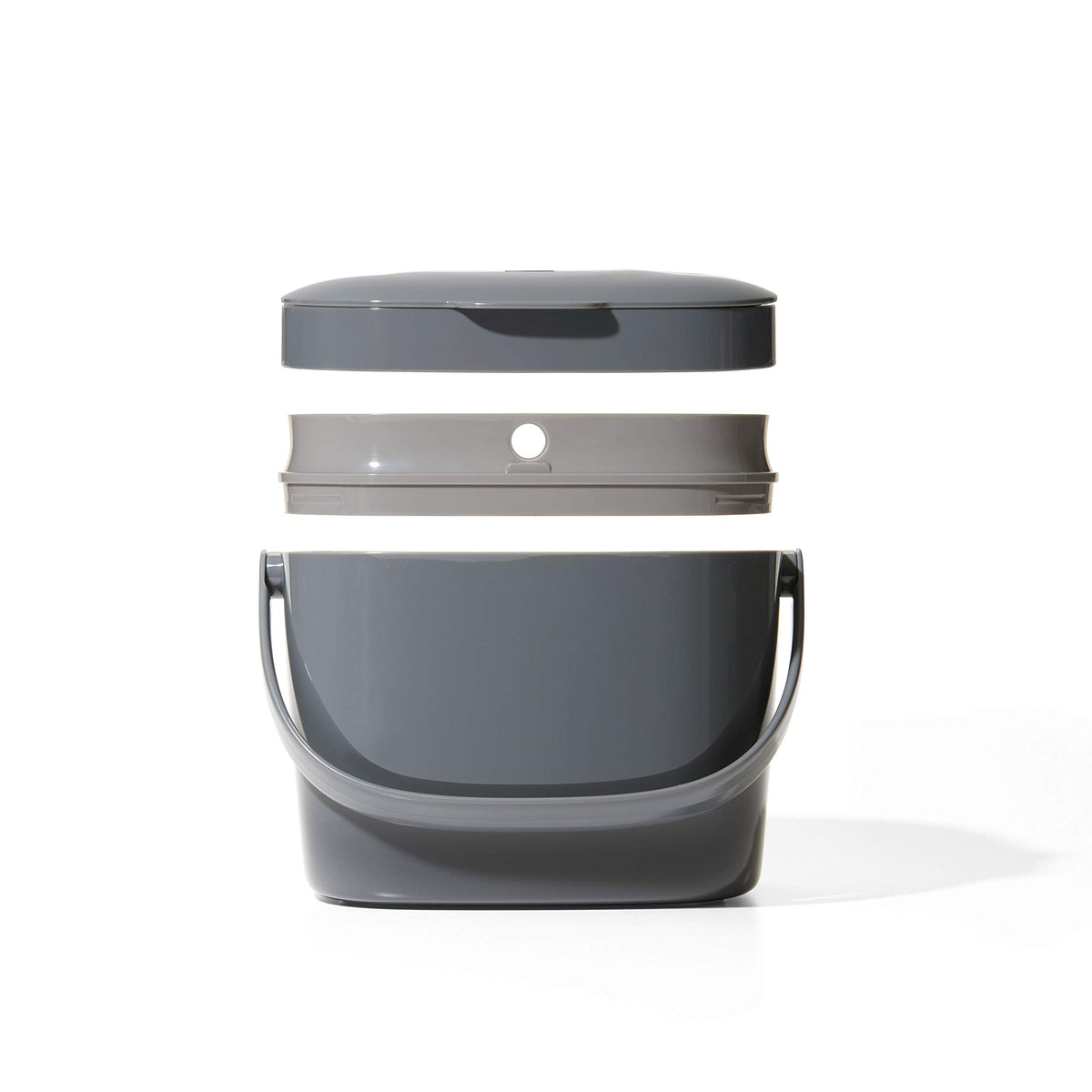 OXO Good Grips EASY-CLEAN COMPOST BIN - CHARCOAL - 1.75 GAL/6.62 L