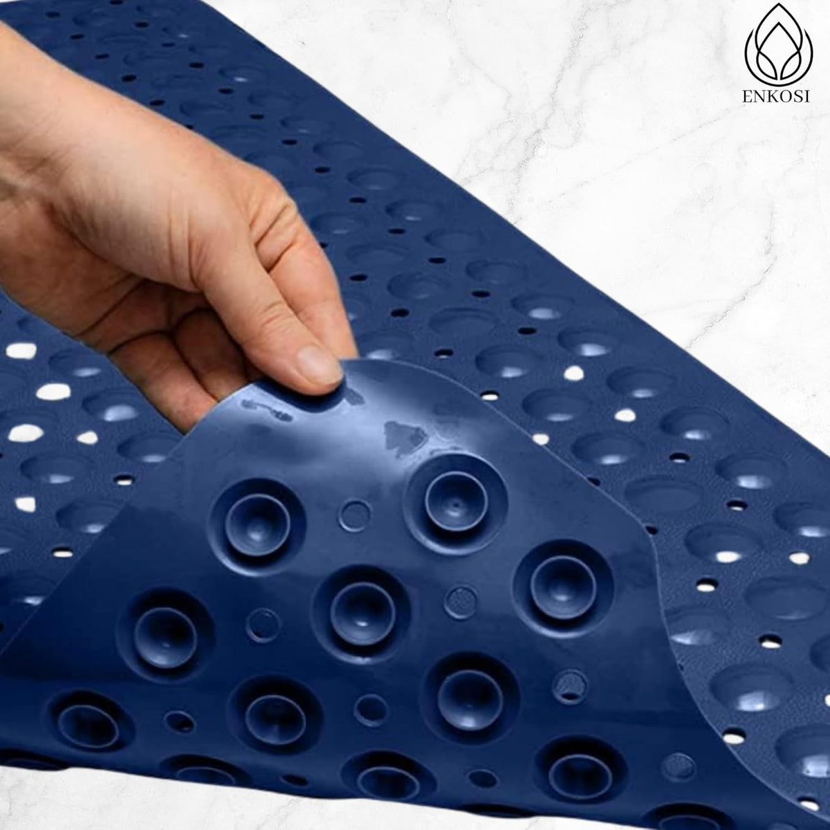 ENKOSI Bath Mat - Large Non Slip Bathtub & Shower Mat - Extra Long 40 x 16 Inch Bathroom Mats for