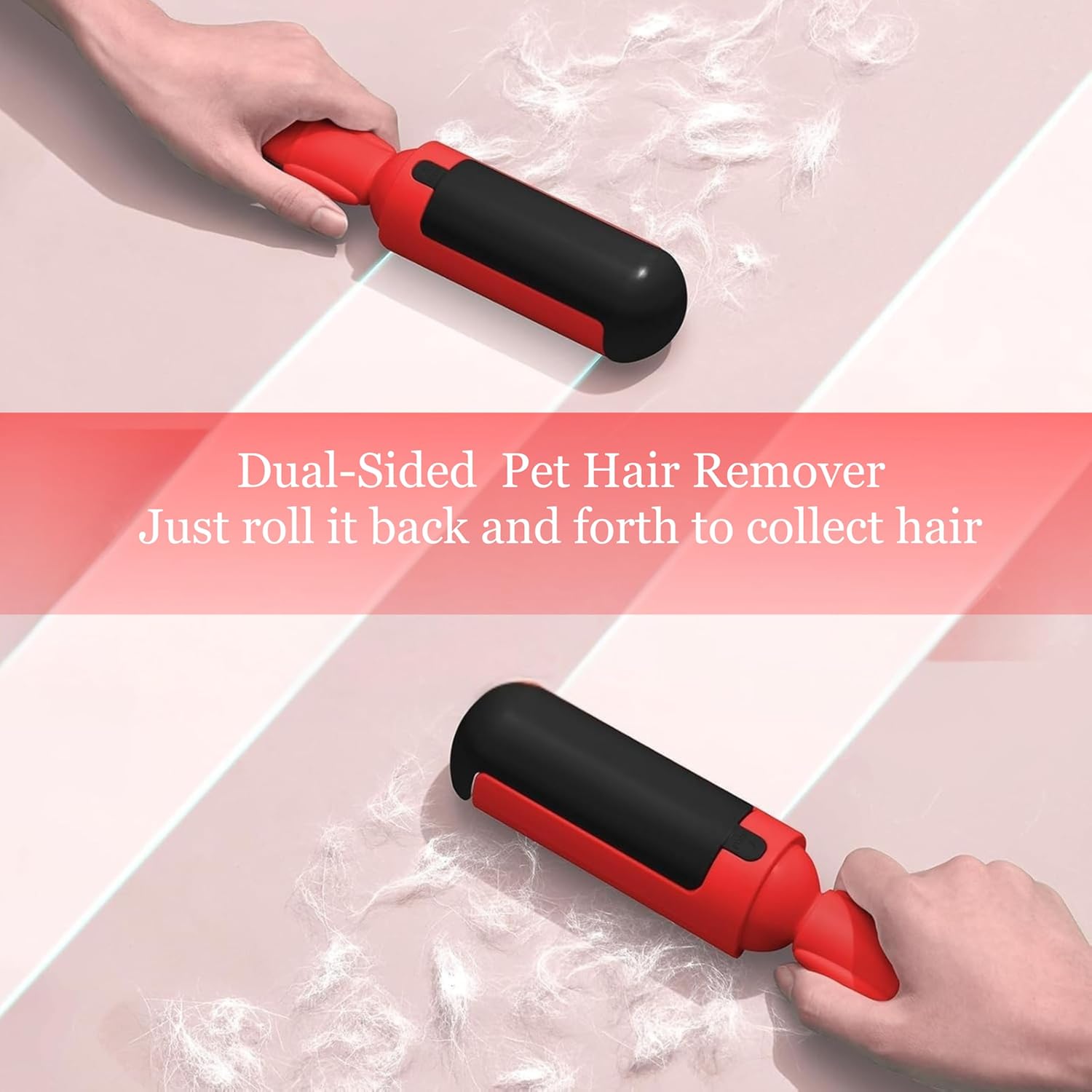 Dog Pet Hair Remover Roller - Reusable Lint Roller Pet Hair Removal Tool for Dog&Cats - Portable