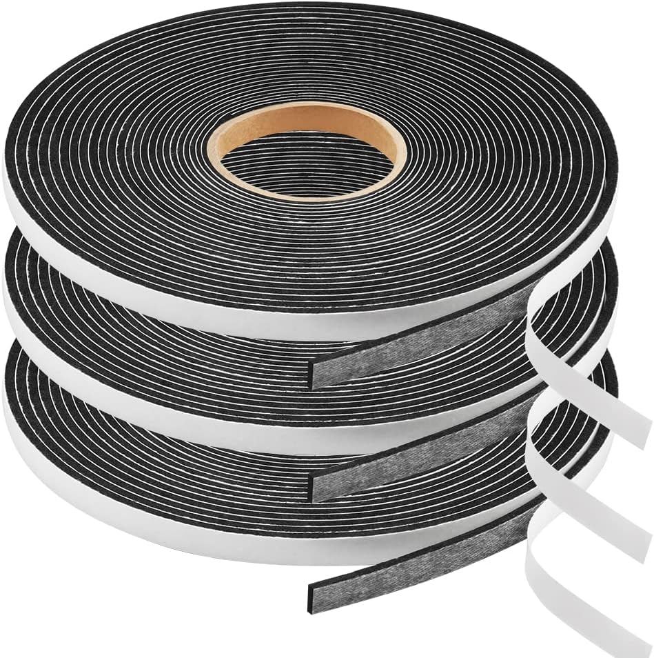 Seal Foam Tape,1/4 Inch W x 1/16 Inch T Weather Stripping for Door and Window,High Density Single