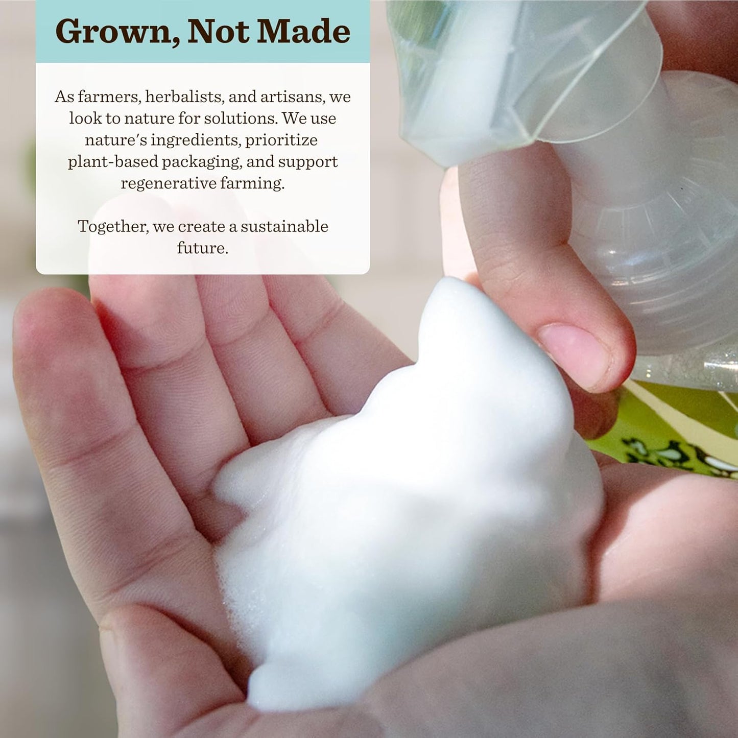 Moon Valley Foaming Hand Soap Refill Pouch, Two-Pack Mint Lavendar Soap, Vegan and Non-GMO