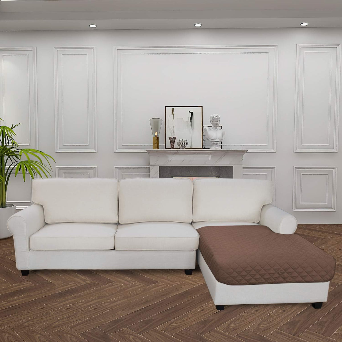 Easy-Going Sectional Couch Covers for Dogs L Shape Sofa Cover Reversible Sofa Slipcover Chaise