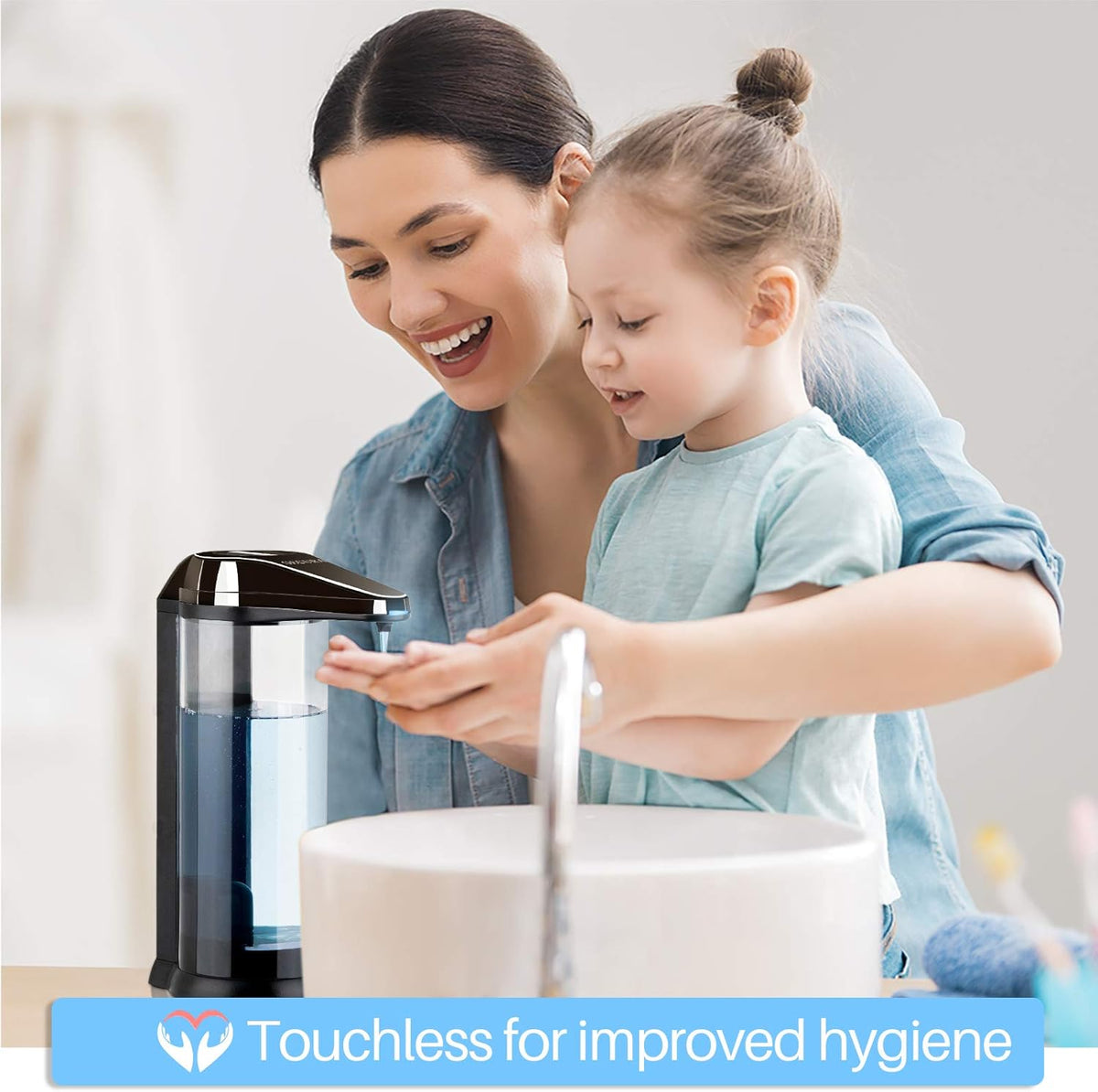 Secura 17oz / 500ml Premium Touchless Battery Operated Electric Automatic Soap Dispenser