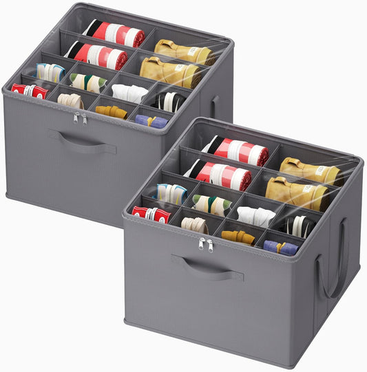 Lifewit Shoe Storage Organizer for Closet Fits 12-16 Pairs, Fabric Large Shoe Box Storage