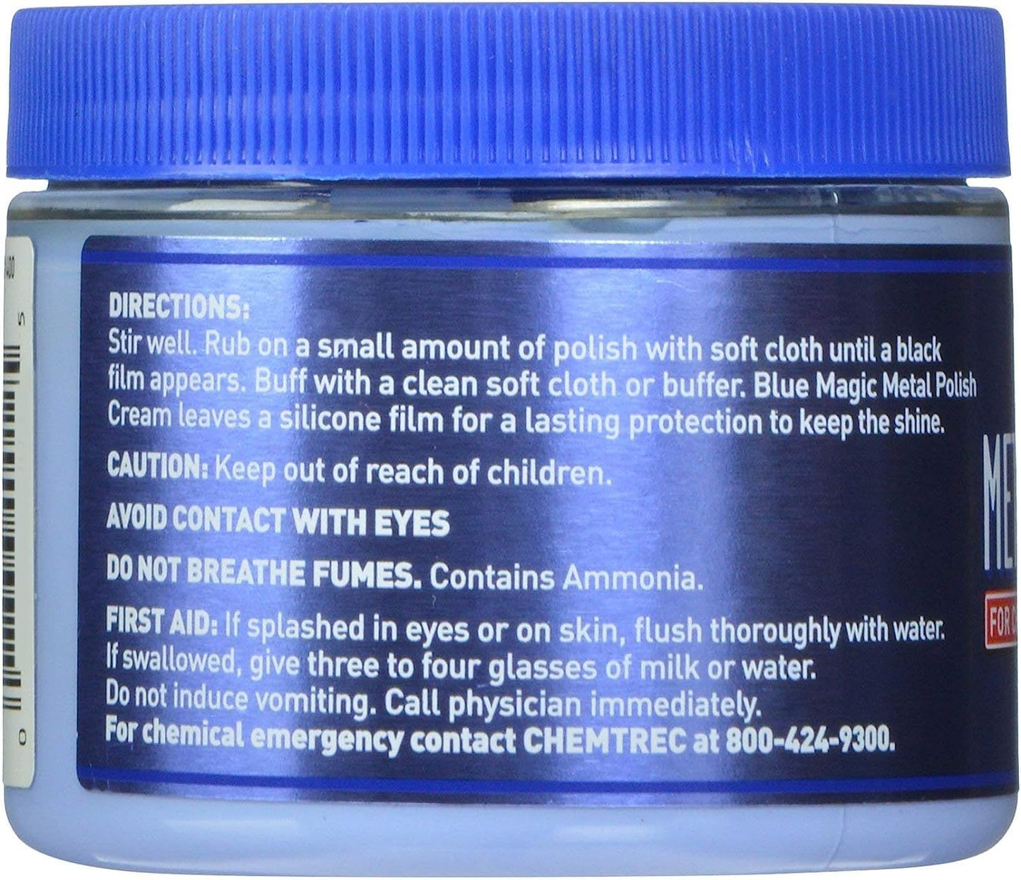 Blue Magic 400 Metal Polish Cream Non-Abrasive Tarnish and Oxidation Remover for Chrome, Aluminium