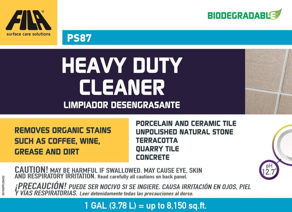 FILA Surface Care Solutions PS87 Heavy Duty Cleaner and Degreaser, 1 GAL (PS87 Heavy Duty