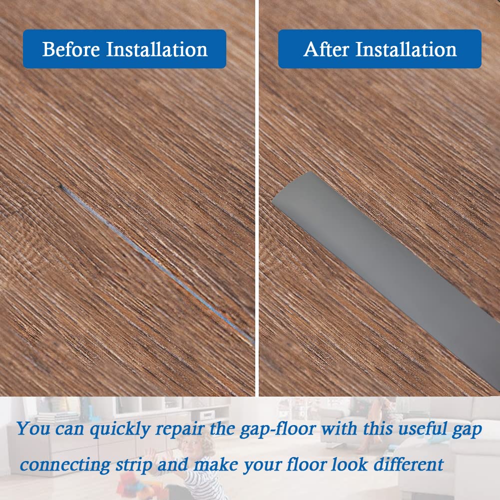 Floor Transition Strip Self Adhesive Floor Cover Strips Laminate 2" Wide Vinyl Flat Divider