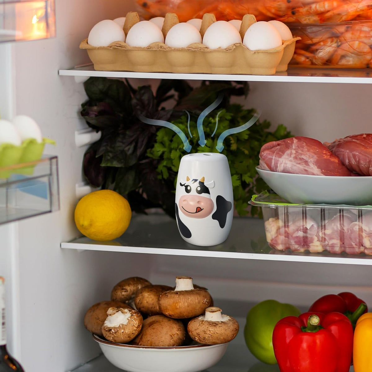 Cow Fridge Baking Soda Deodorizer – Fun Baking Soda Container | Baking Soda for Fridge and Freezer