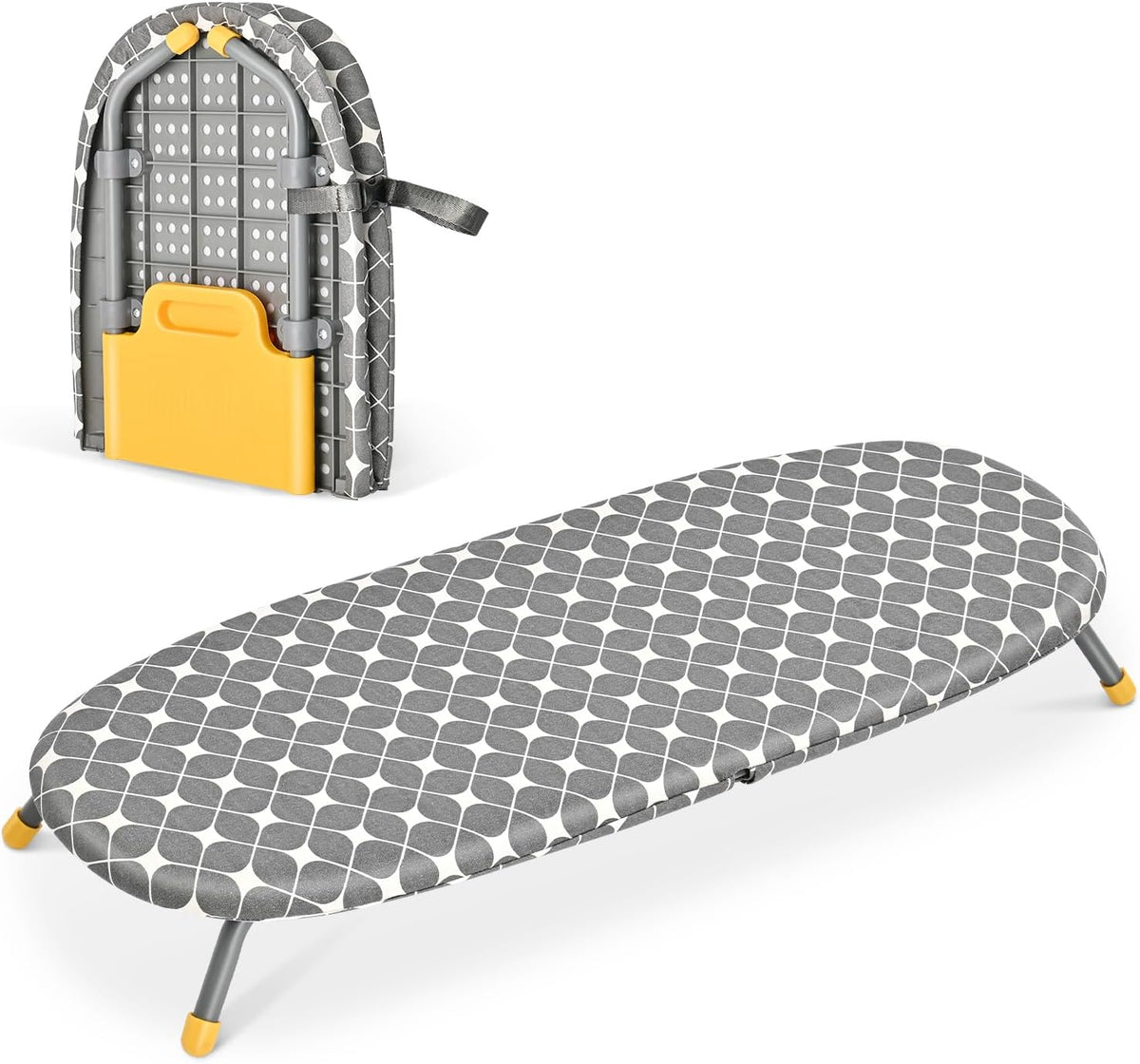 APEXCHASER Foldable Ironing Board, Tabletop Small Board with Heat Resistant Covers, Portable