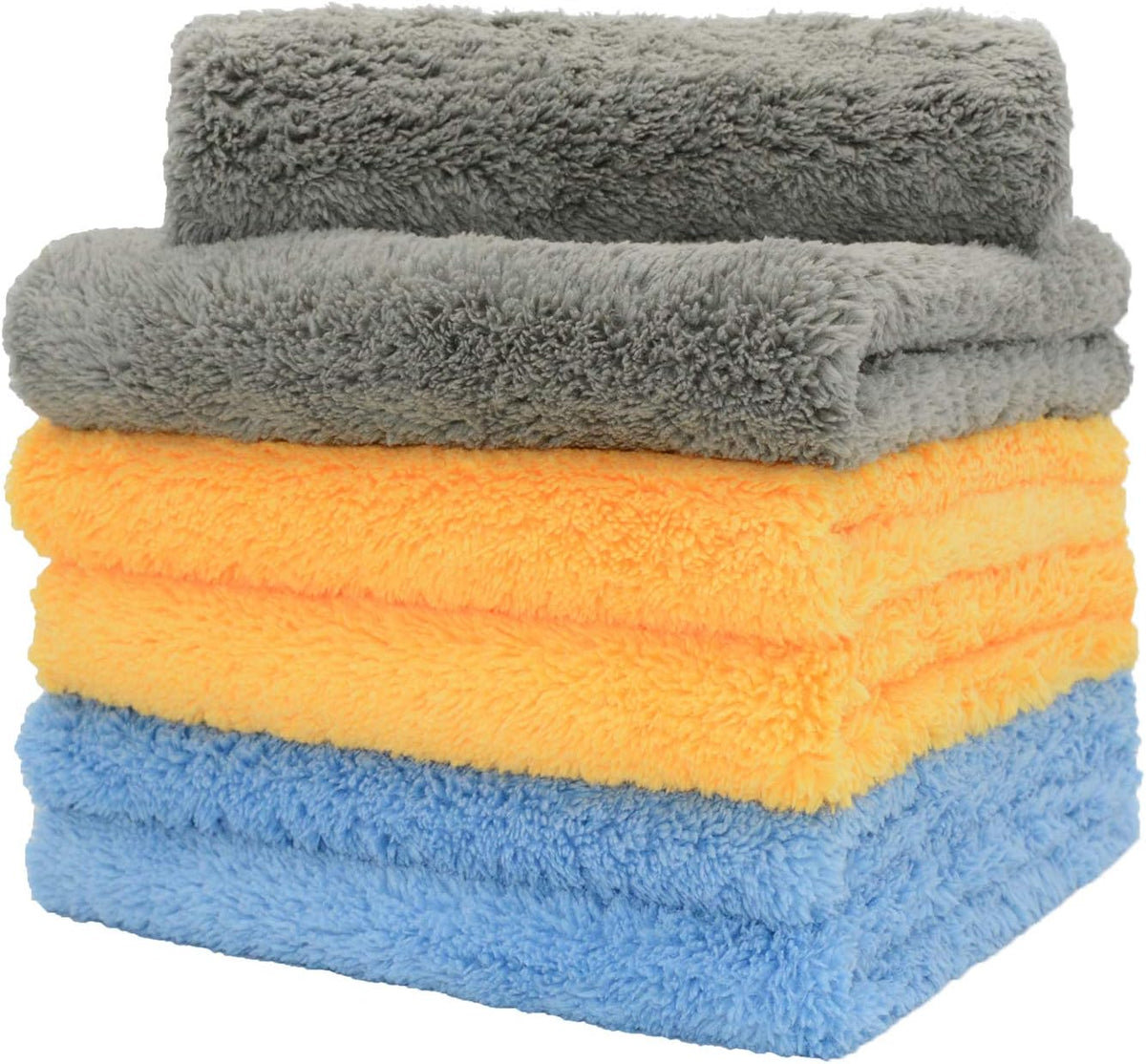 CARCAREZ Microfiber Towels for Cars, Car Drying Wash Detailing Towel with Plush Edgeless Microfiber