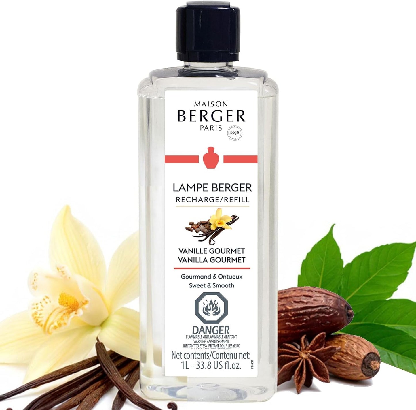Vanilla Gourmet - Lampe Berger Fragrance Refill for Home Fragrance Oil Diffuser - 33.8 Fluid Ounces