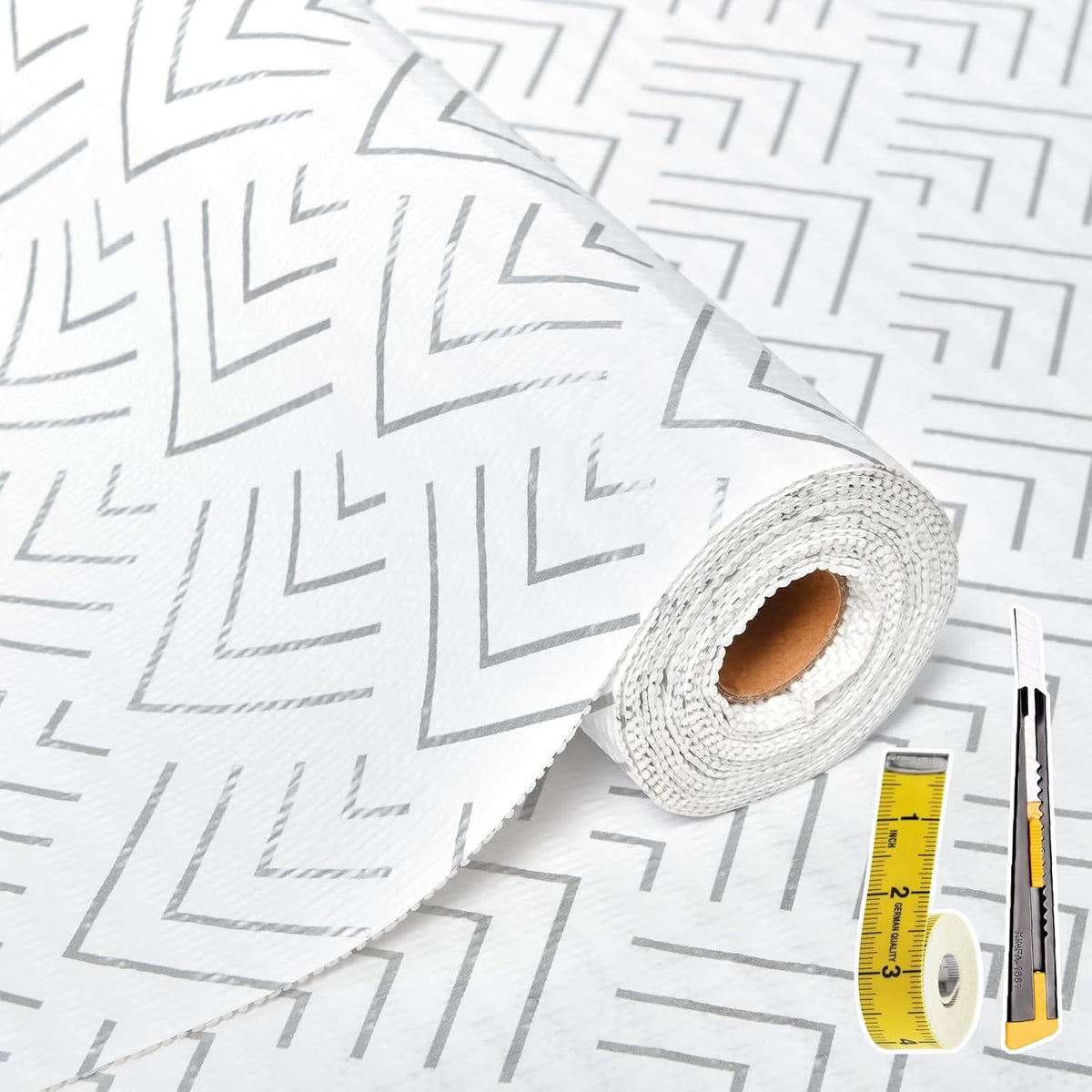 Shelf Liner for Kitchen Cabinets Non Adhesive Drawer Liner Non-Slip Thickened Shelf Liner Paper