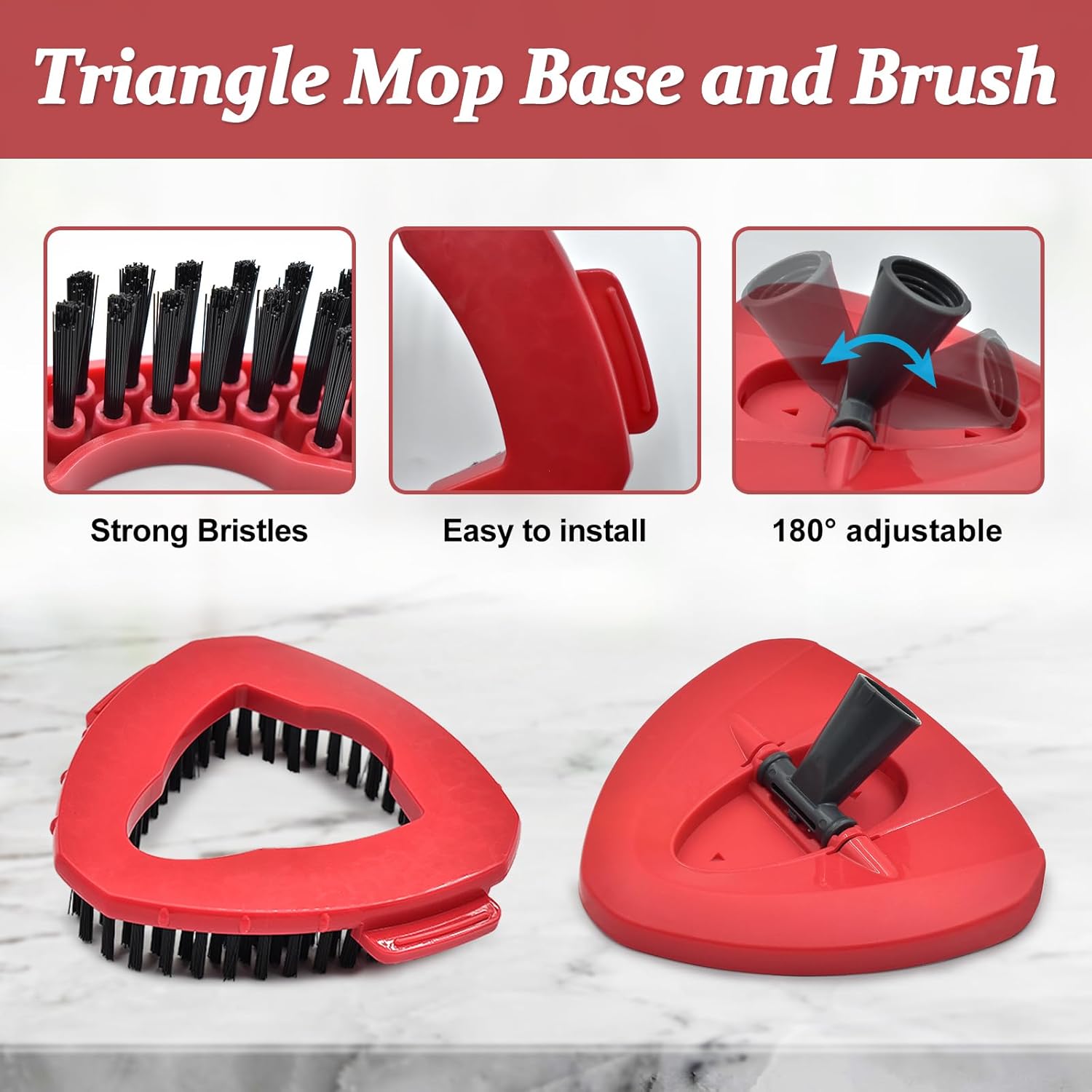 Spin Mop Handle Replacement for Ocedar, Mop Heads Replacements Compatible with O-Cedar EasyWring
