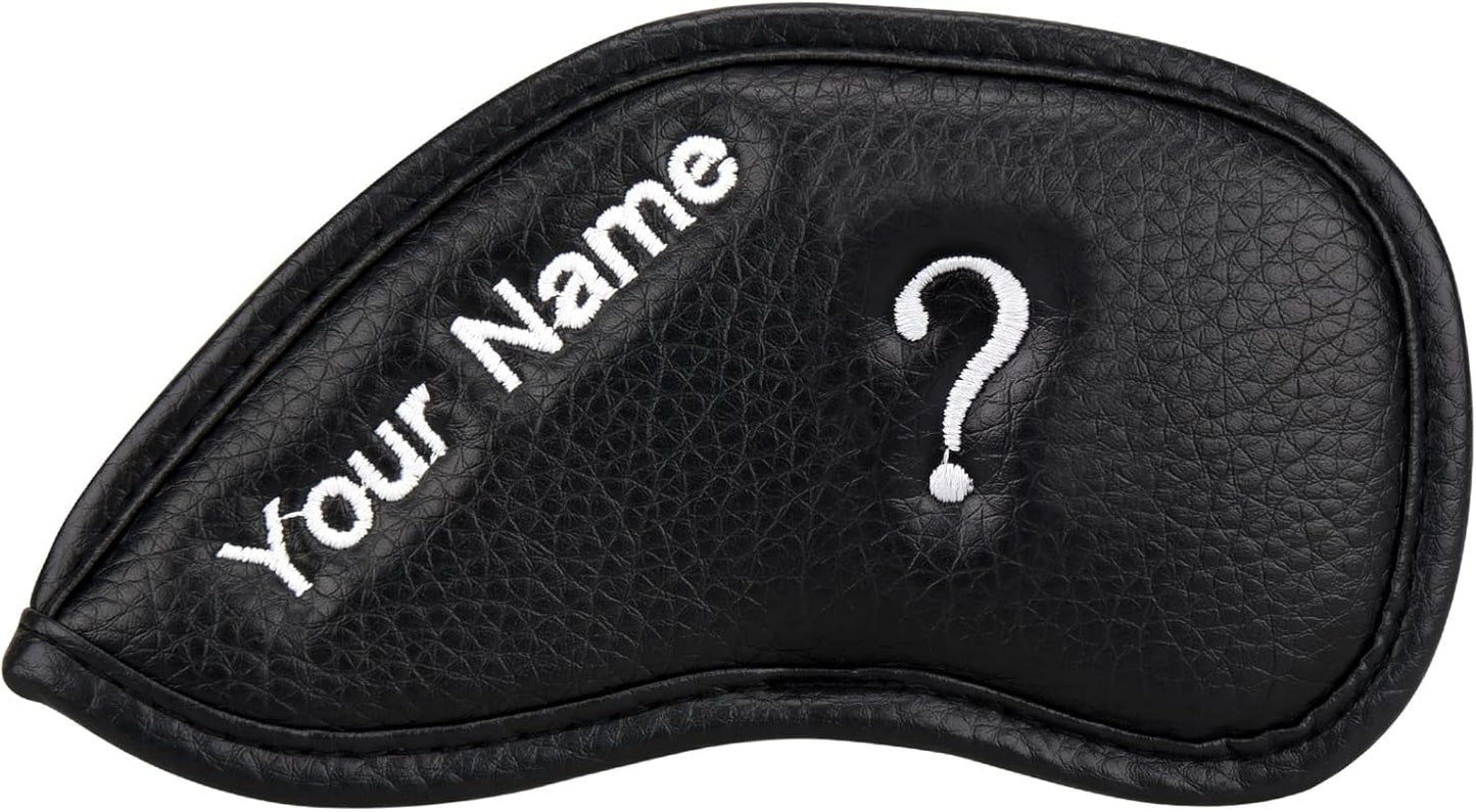 CRAFTSMAN GOLF 12pcs or 1pc Thick Synthetic Leather Golf Iron Head Covers Set Headcover Fit All