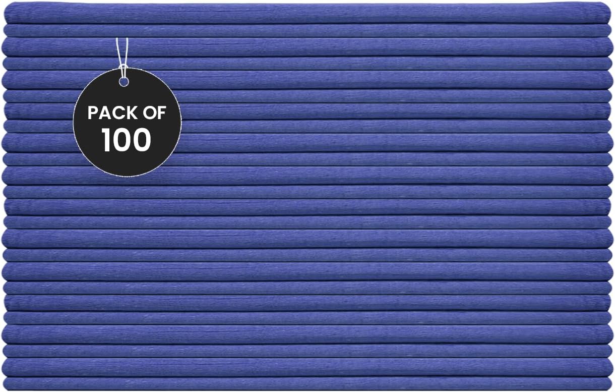 Shop Towels (Blue, 100-Pack) - Bulk Cleaning Towel in a Bag, Mechanic Cotton Wipes for Car