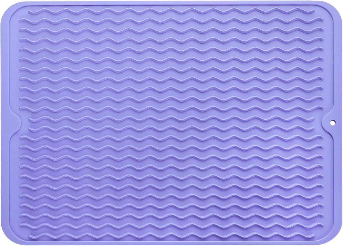 Silicone Dish Drying Mat for Multiple Usage,Easy clean,Eco-friendly,Heat-resistant Silicone Mat for