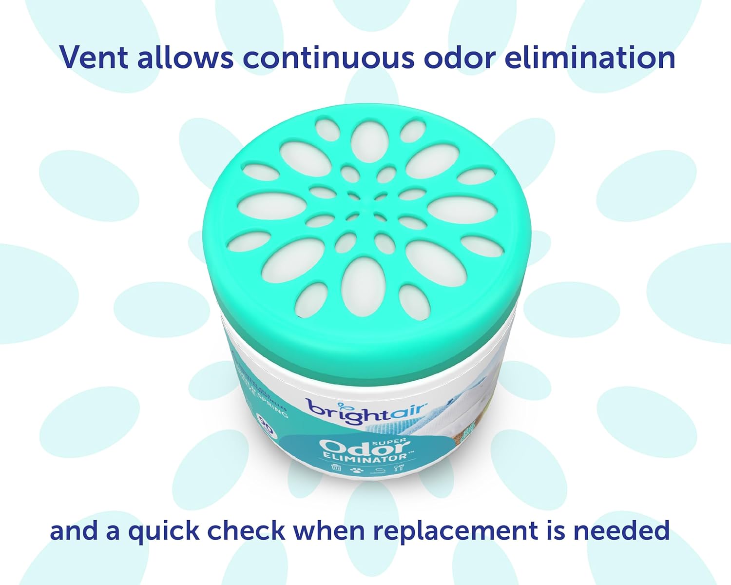Bright Air 14 oz. Super Odor Eliminator, For Medium-Size Spaces, Linen & Spring Breeze Scent, Case