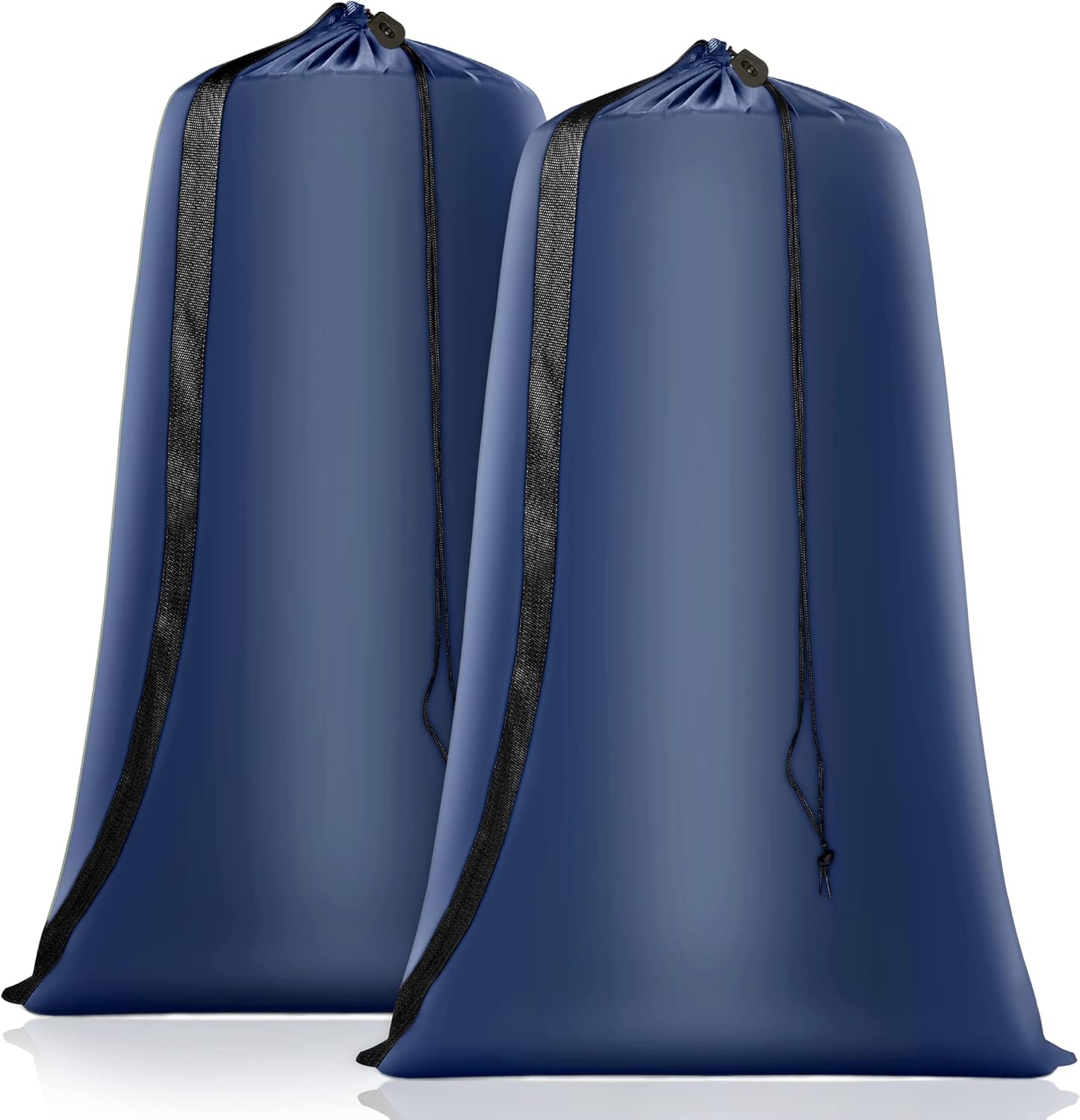 Heavy Duty Laundry Bag 2 Pack XL Nylon Laundry Bags with Straps, Washable Large Dirty Clothes