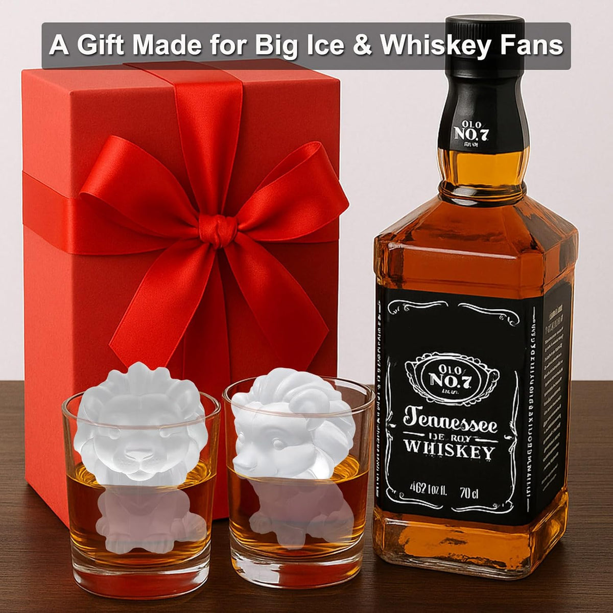 3D Lion Ice Cube Silicone Molds Tray for Whiskey, Cocktail, Drink Decor, Bar; Rich Details. Cute