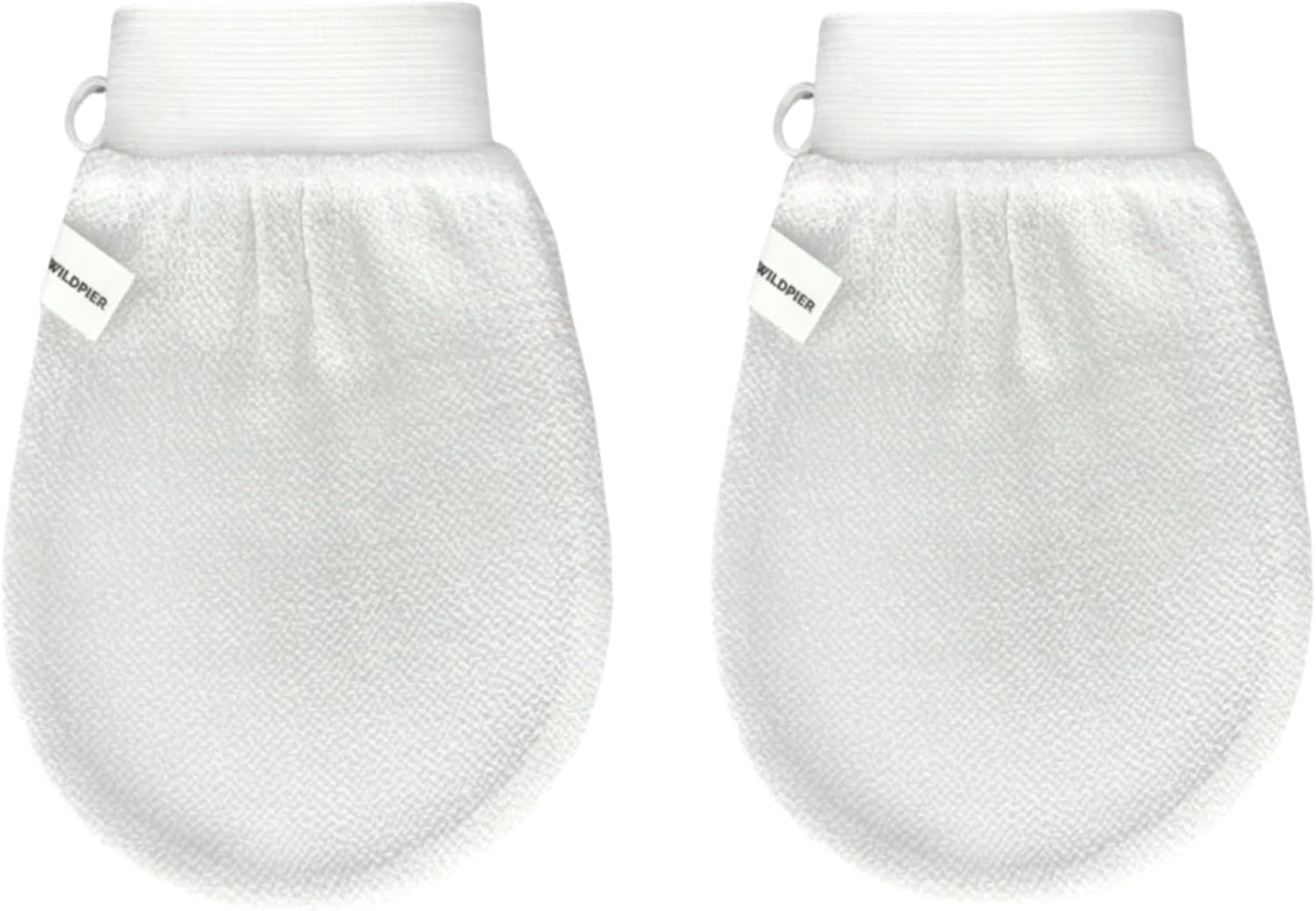 Wildpier Beauty Exfoliating Glove 2 Pack Mitt Body Scrub for Bath Shower Spa Hand Exfoliator