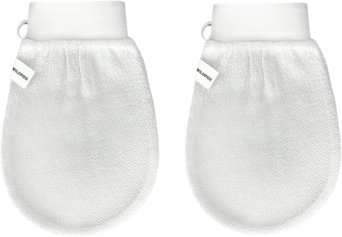 Wildpier Beauty Exfoliating Glove 2 Pack Mitt Body Scrub for Bath Shower Spa Hand Exfoliator