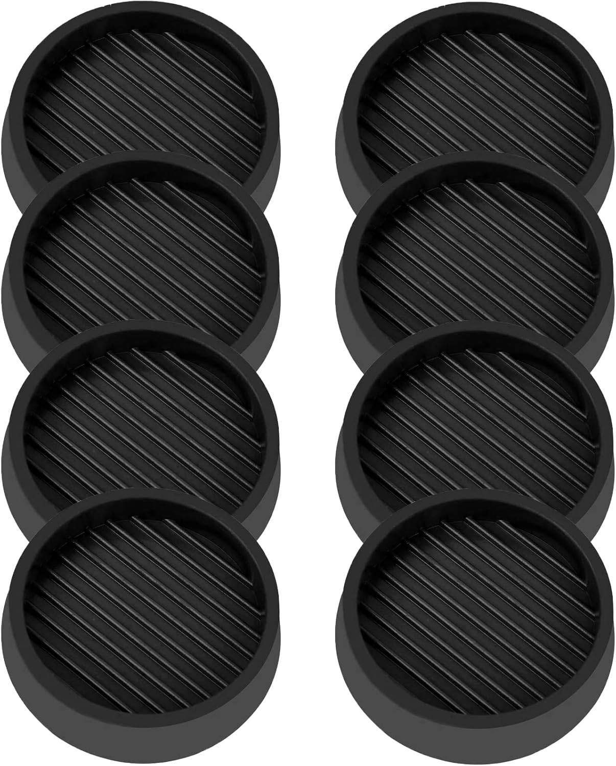 2X2 Round Rubber Caster Cups, Non Slip Furniture Pads, Anti-Slip Gripper, Anti Skid Furniture Feet