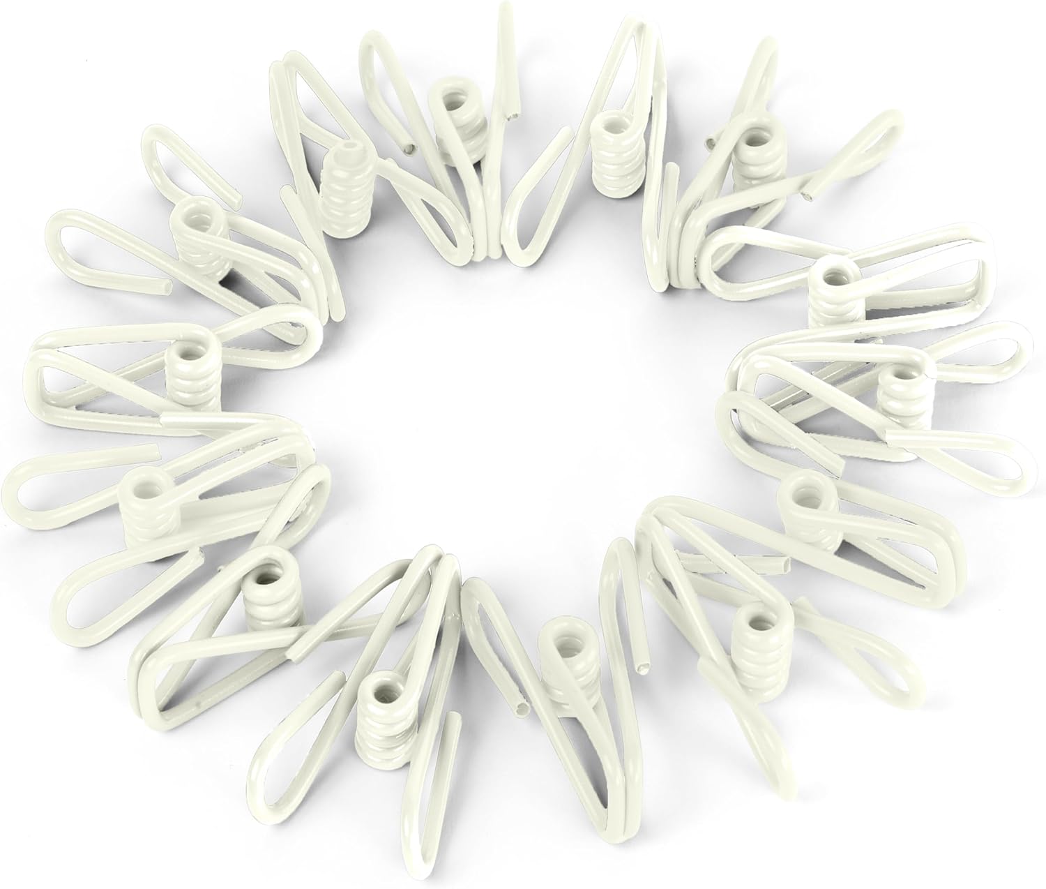 30 Pack White Chip Bag Clips for Food - PVC 2 Inch Coated Sealer for Sealing Food - Paper Holder
