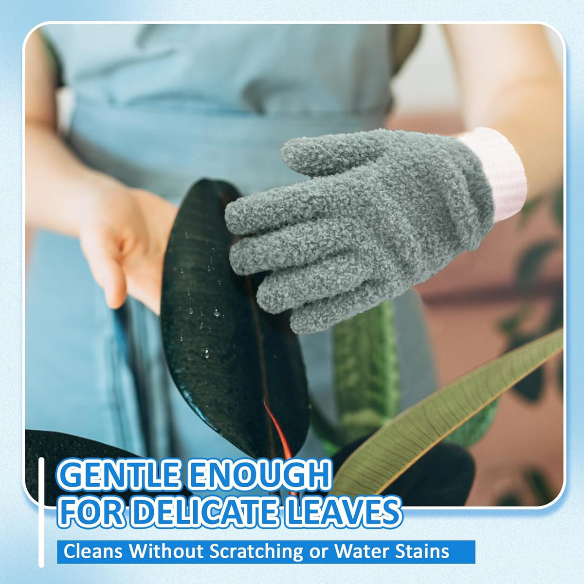 MIG4U Microfiber Dusting Gloves House Cleaning Glove for Blinds, Windows, Shutters, Furniture, and