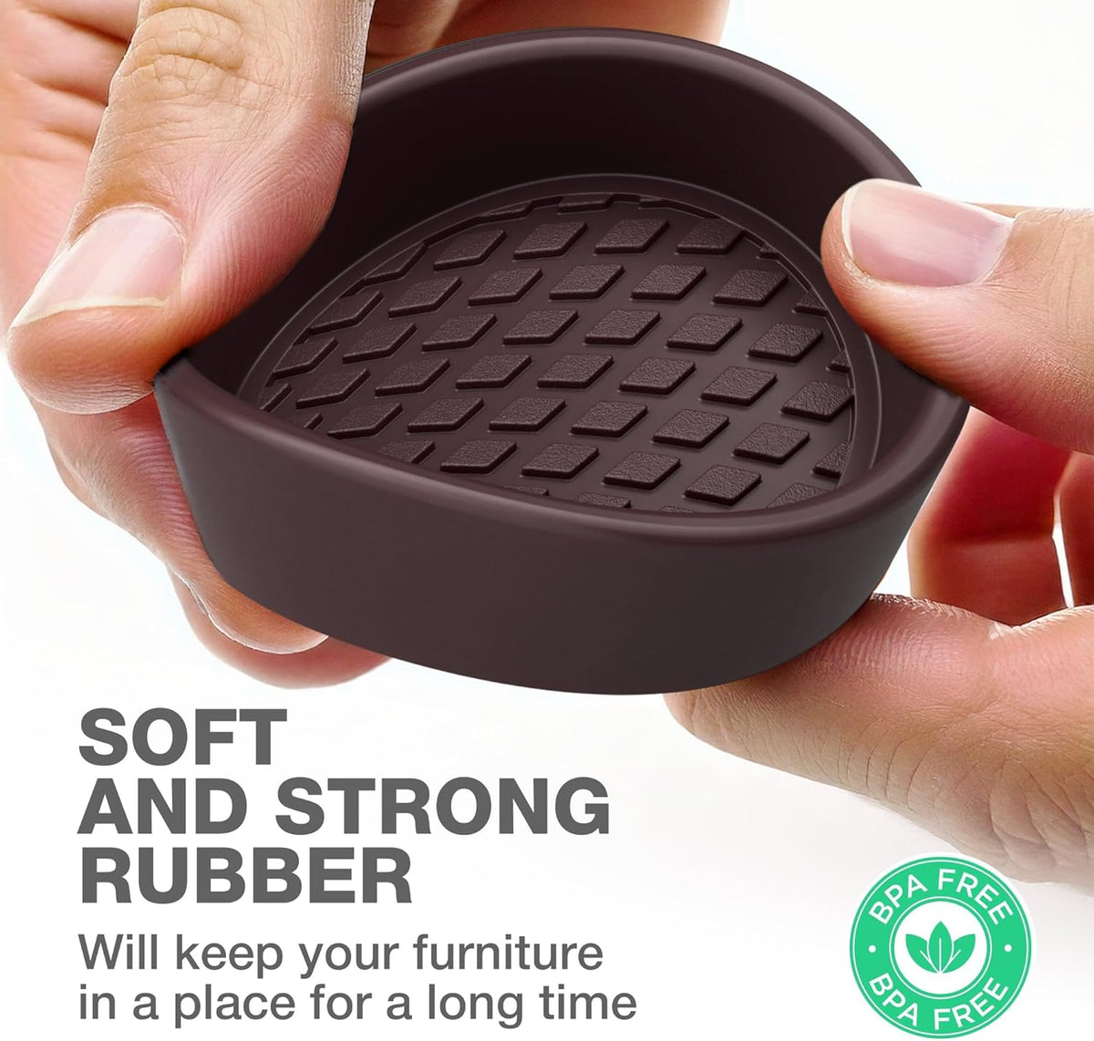 Furniture Cups X-PROTECTOR – 2" Caster Cups 8 PCS – Round Furniture Coasters – Ideal Bed Stoppers