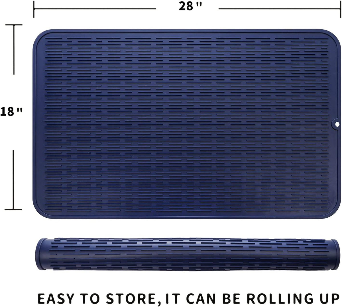Silicone Dish Drying Mat for Multiple Usage,Easy clean,Eco-friendly,Heat-resistant Silicone Mat for