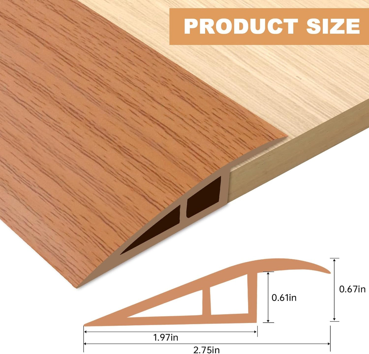 Vinyl Door Threshold Flooring Transition Strip Self Adhesive Carpet Edging Strip for Laminate