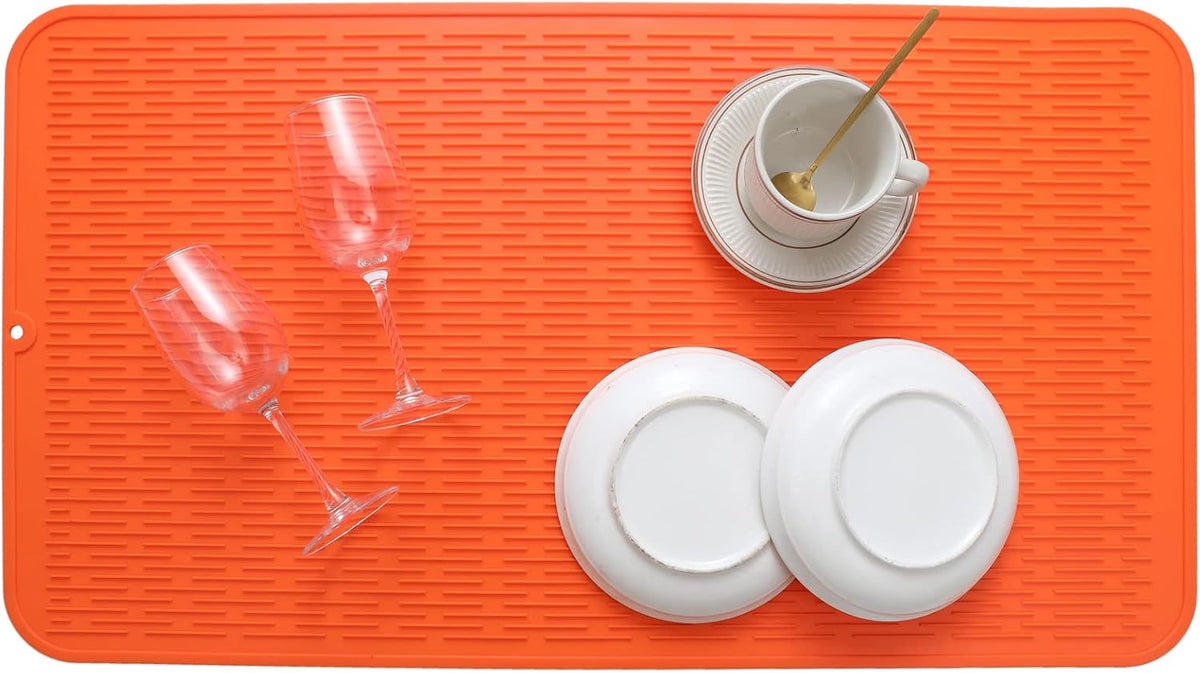 Silicone Dish Drying Mat for Multiple Usage,Easy clean,Eco-friendly,Heat-resistant Silicone Mat for