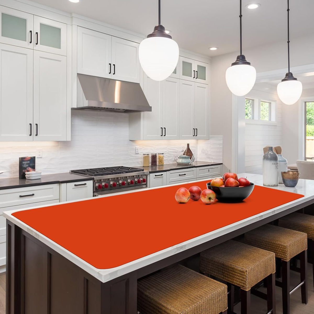 Quality Silicone Table Mat 47x24 Inch - High Heat Resistant (Lab Tested 482°F), Non-Slip