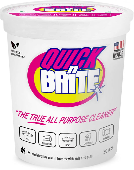 Quick 'n Brite All Purpose Cleaning Paste – Kid & Pet Safe, Powerful Multi-Surface Cleaner for